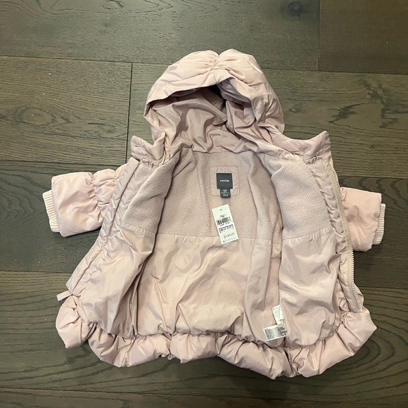Baby gap dusty pink winter coat 0-6M NWT retail $115 - Picture 4 of 6